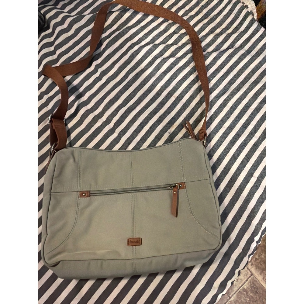 The Sak Esperato Nylon Hobo Crossbody Bag . Sage Green